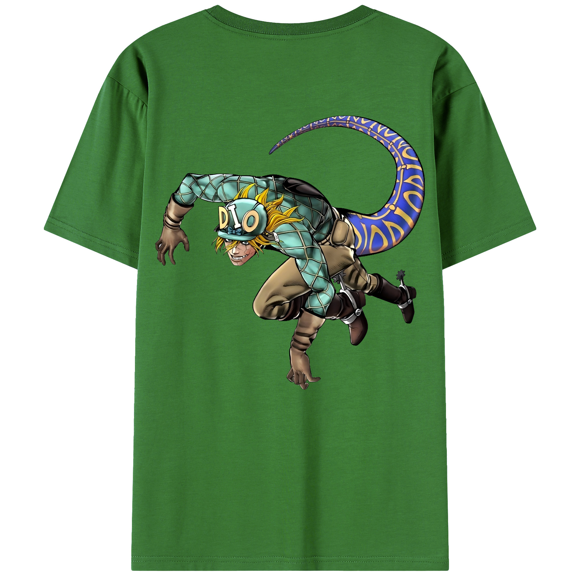 （画像用） ジョジョの奇妙な冒険 ディオ?ブランドー JoJo's Bizarre Adventure Dio Brando レディース半袖Tシャツ(バックプリント)